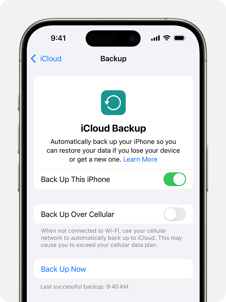 copia de seguridad de icloud