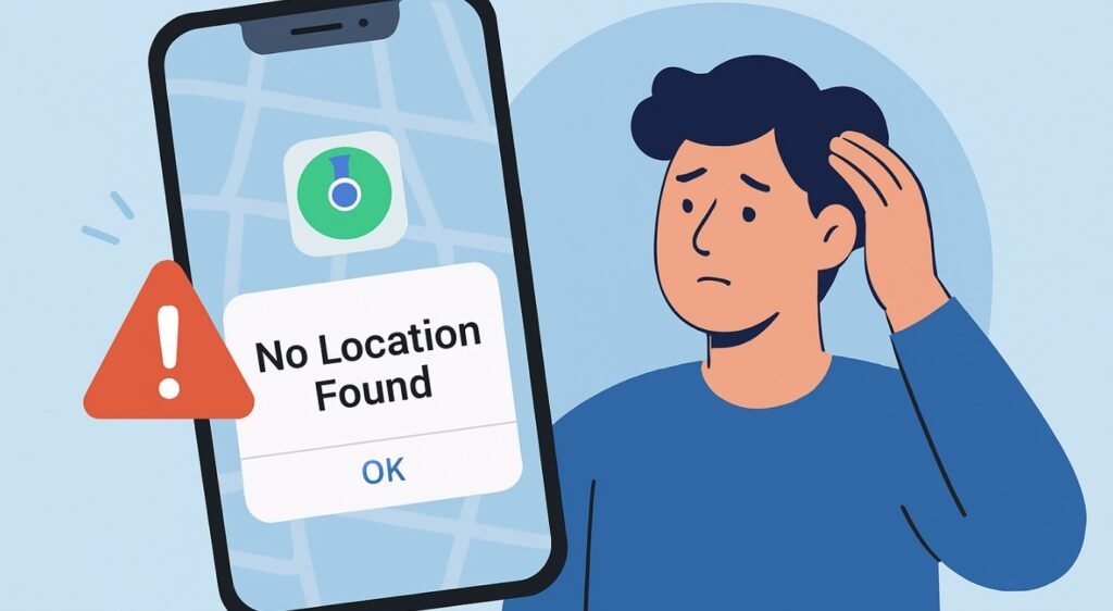 how to fix no location found on find my