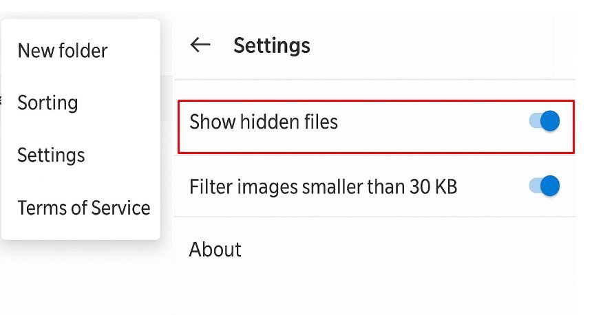 How to Uncover Hidden Files on Android