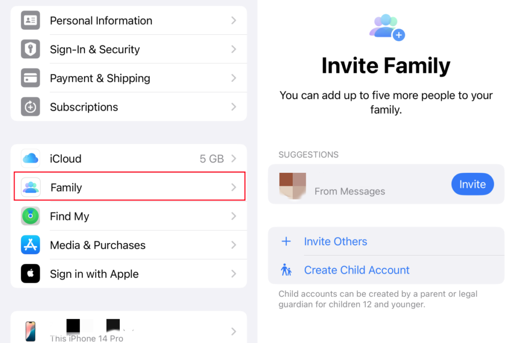Family Sharing