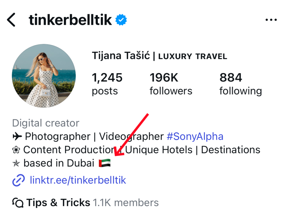 Instagram account location tracker