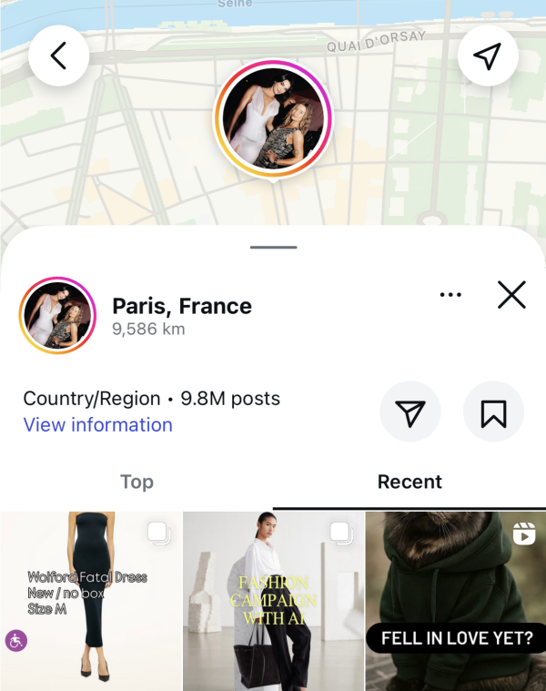 Instagram track location