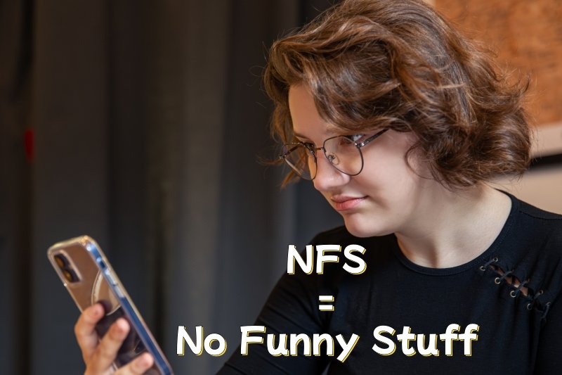 what does nfs mean in text​
