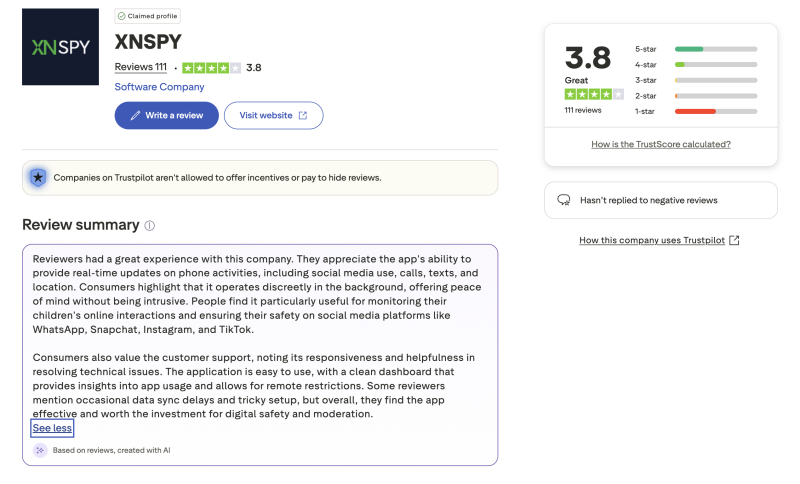XNSPY reviews
