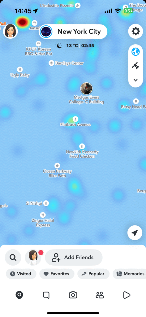 Localisation Snapchat