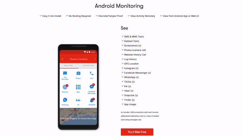 WebWatcher Android-bewaking